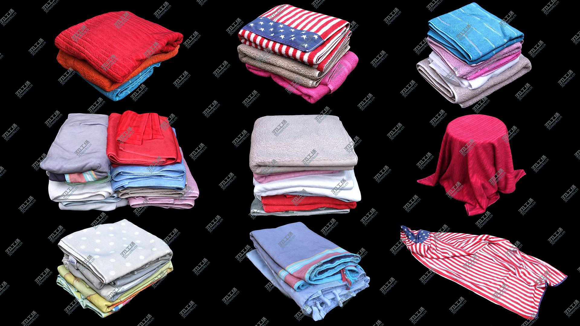 images/goods_img/2021040233/Clothes Collection 30 Towels 3D model/2.jpg